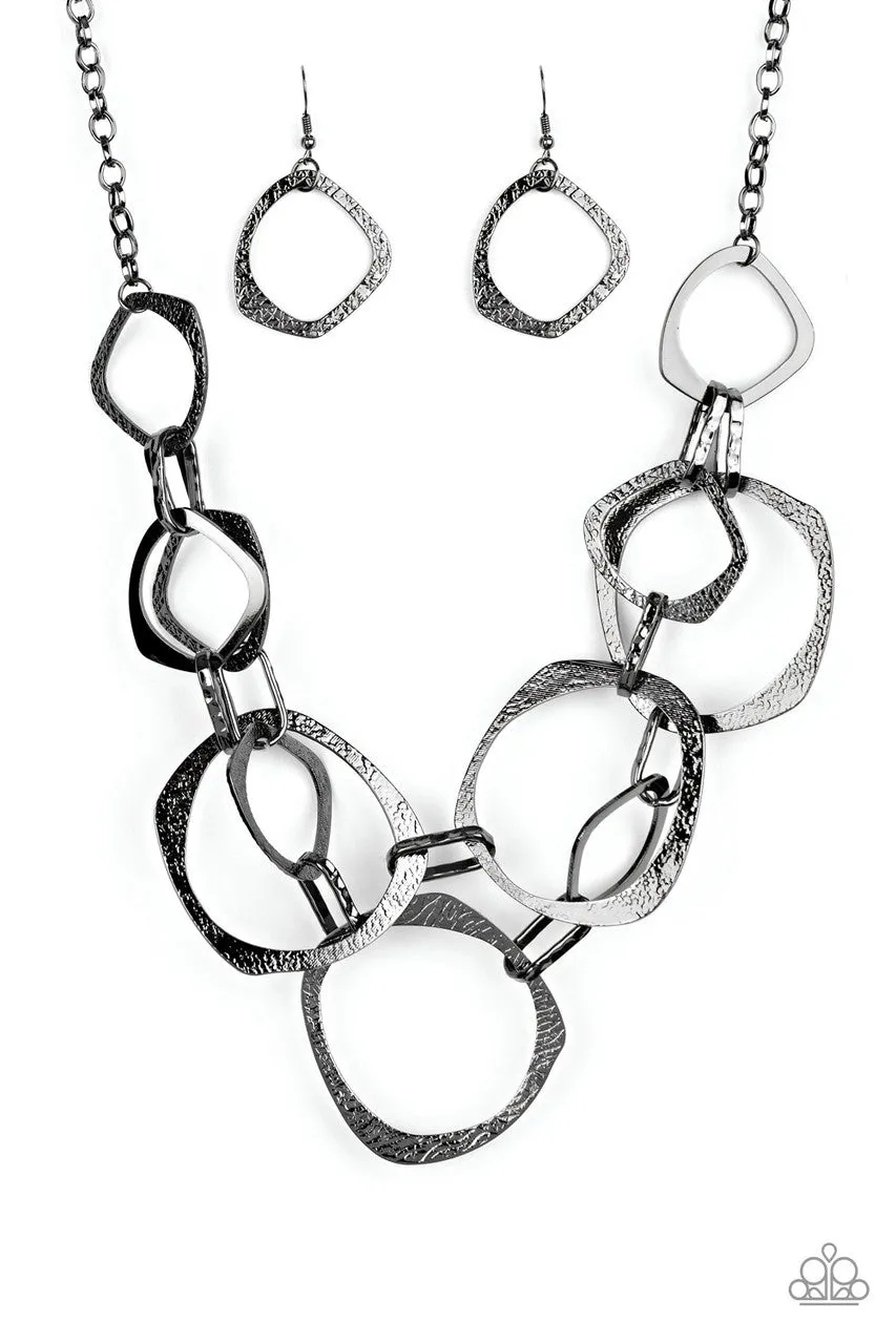 Salvage Yard Black Paparazzi Necklace