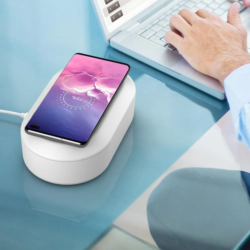 SaniCharge  II is a 3 in 1 Sanitize And Charge Your Cell Phone Also