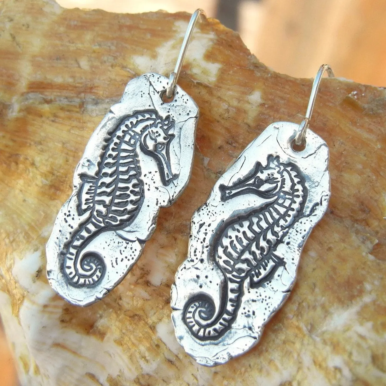 Seahorse Sterling Silver Earrings