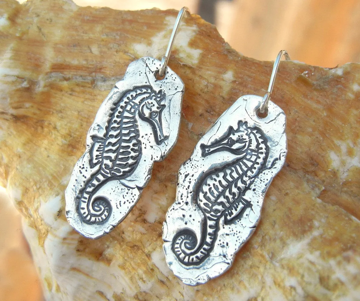 Seahorse Sterling Silver Earrings
