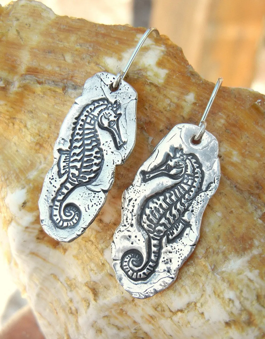 Seahorse Sterling Silver Earrings