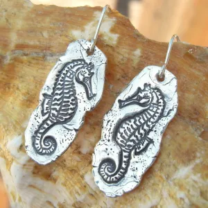 Seahorse Sterling Silver Earrings