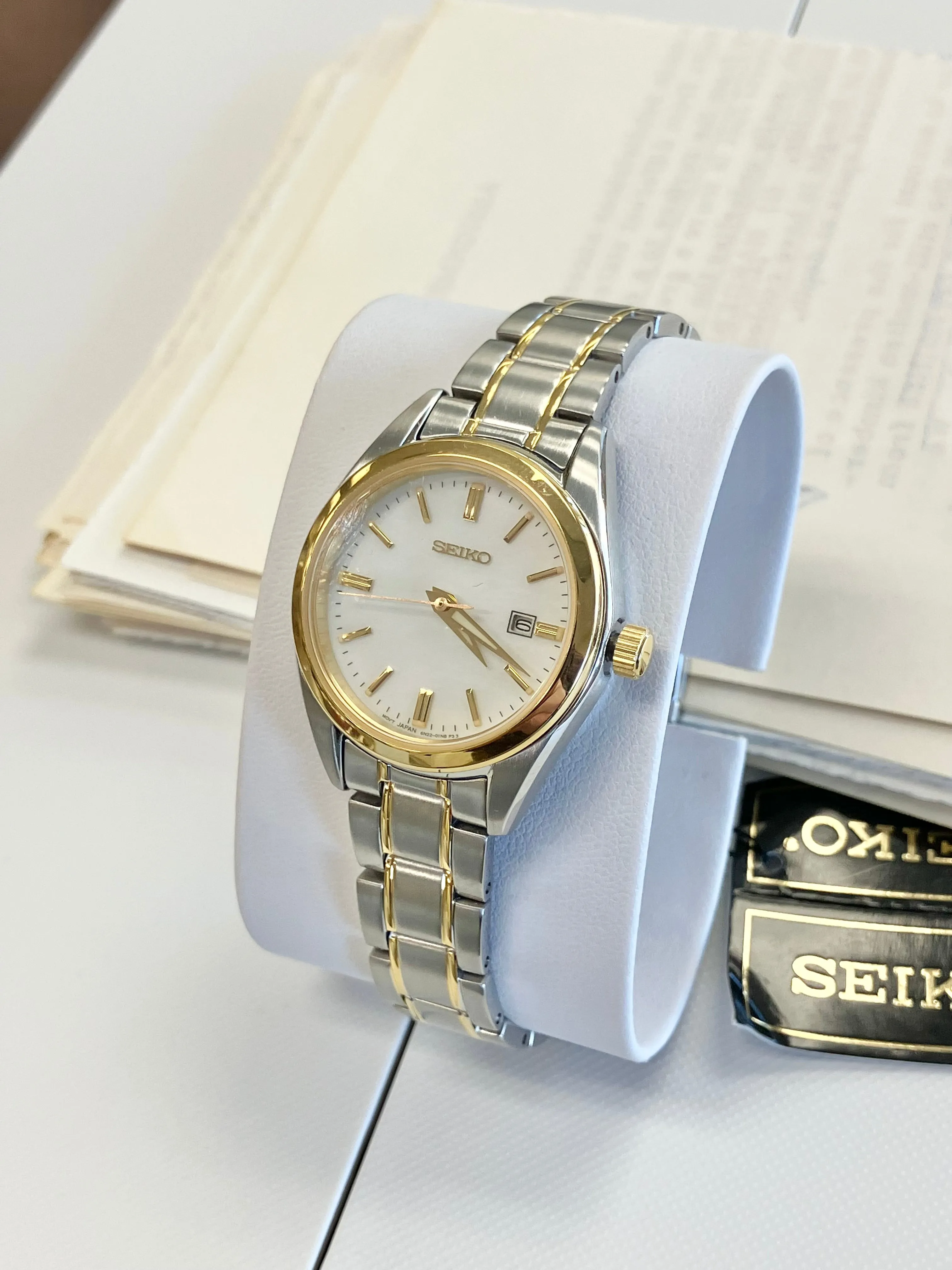 Seiko Women's Two Tone Stainless Watch With Date