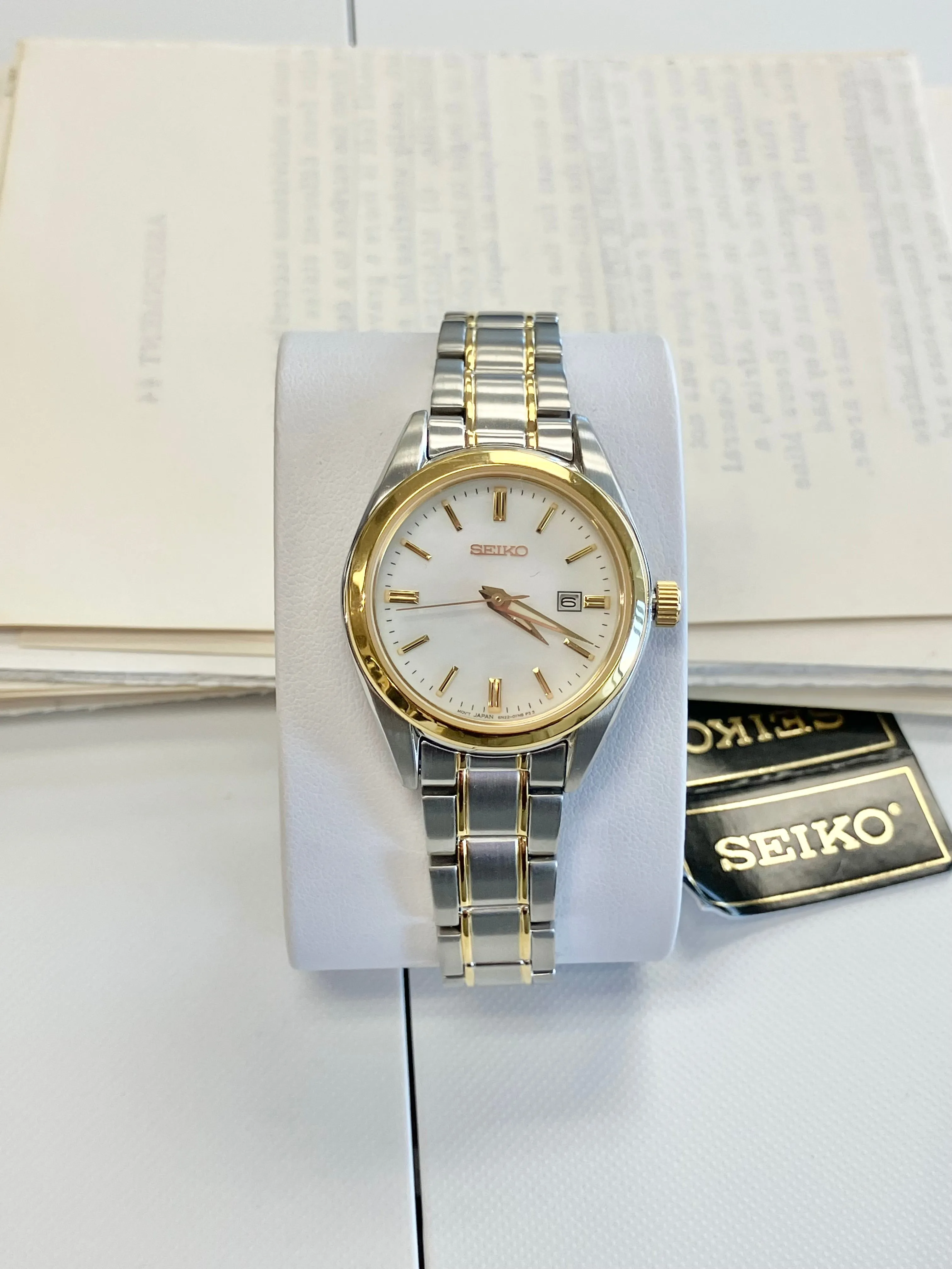 Seiko Women's Two Tone Stainless Watch With Date