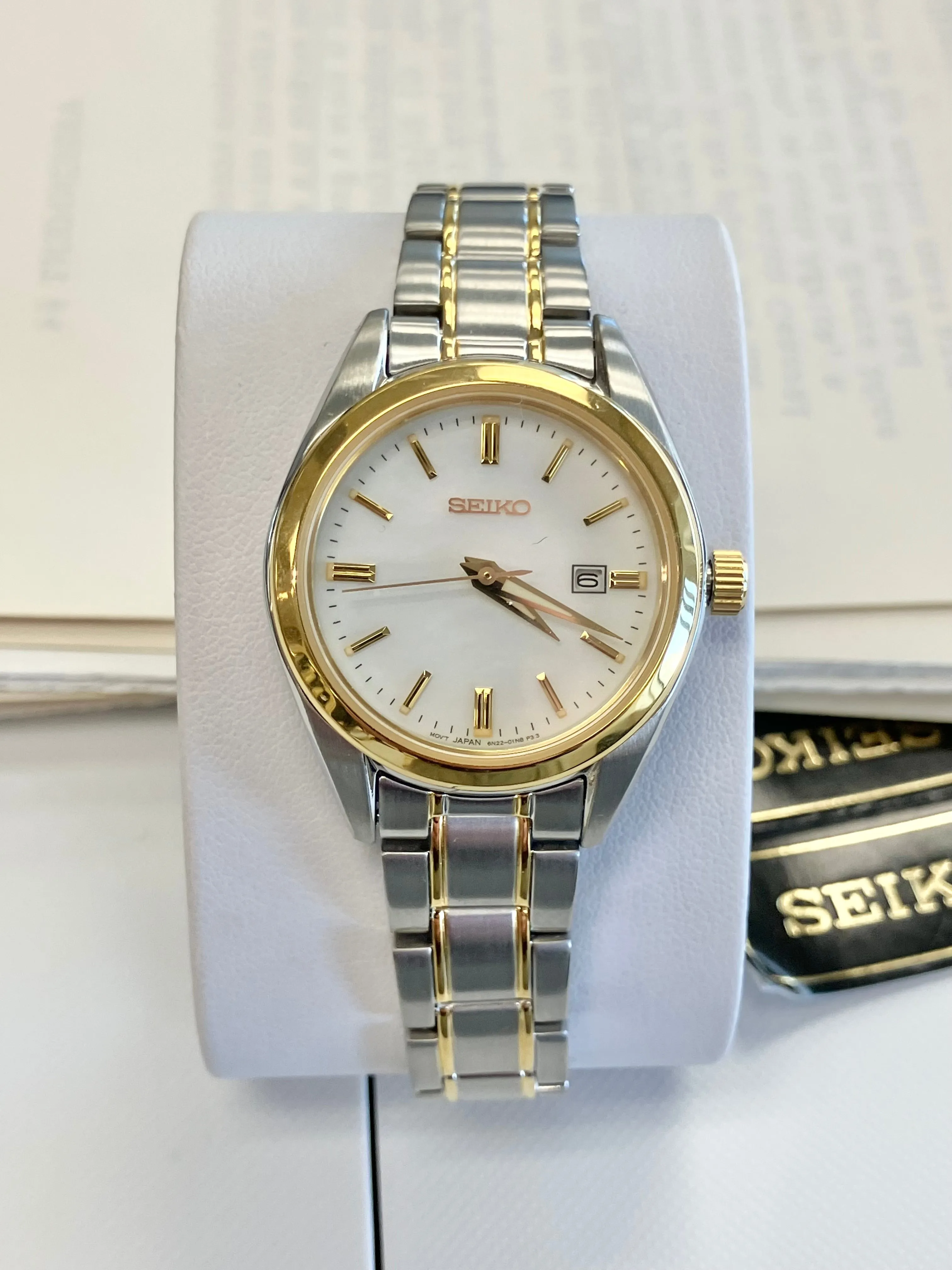 Seiko Women's Two Tone Stainless Watch With Date