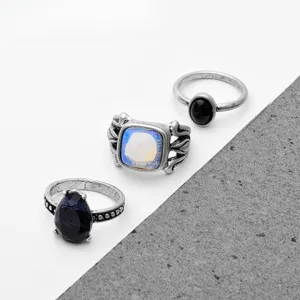 Set of three original vintage rings.