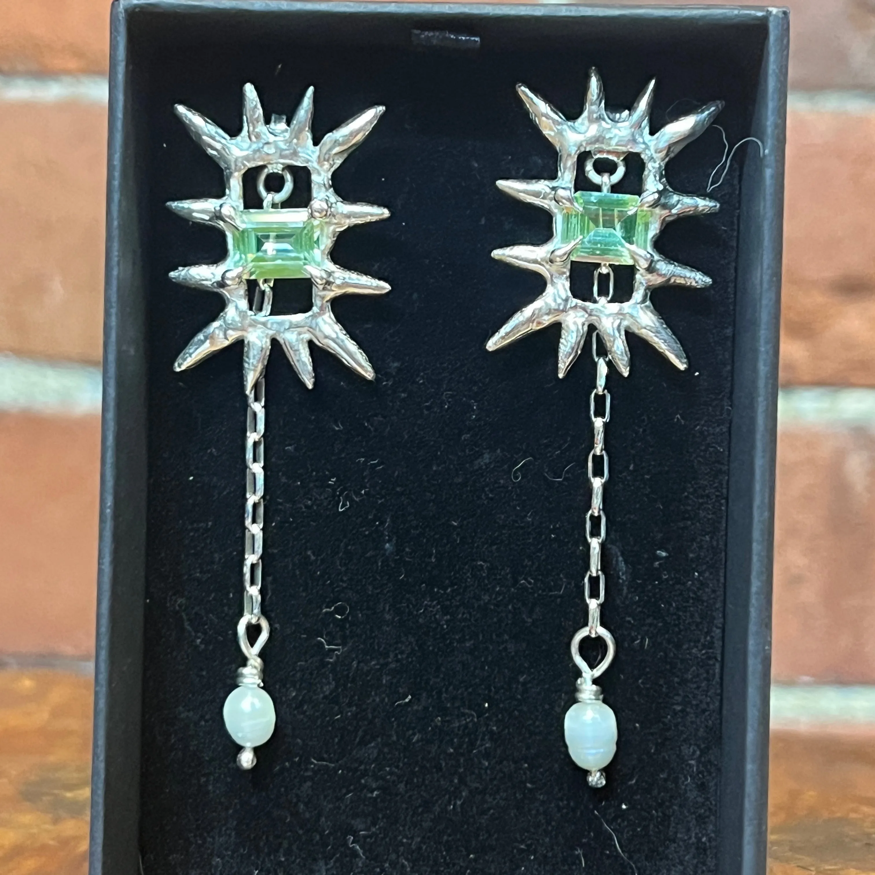 SGUSCIO Stg silver Axon earrings