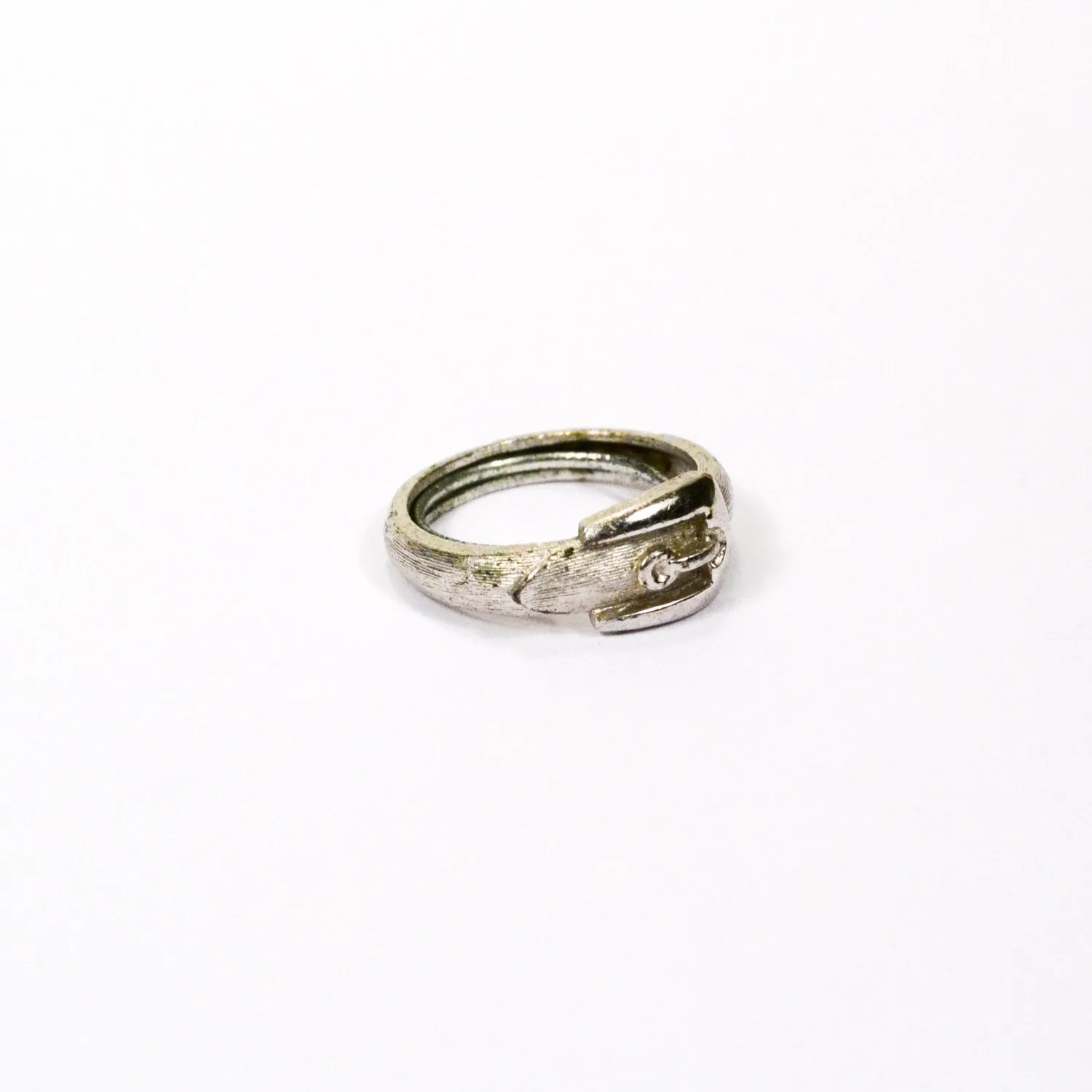 Silver Buckle Ring by Avon