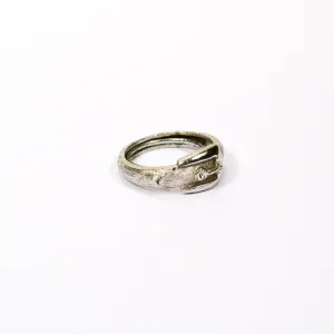 Silver Buckle Ring by Avon