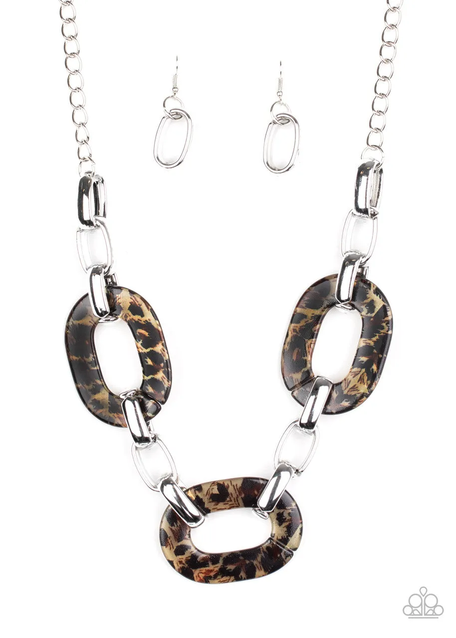 Sink Your Claws in Brown Paparazzi Necklace