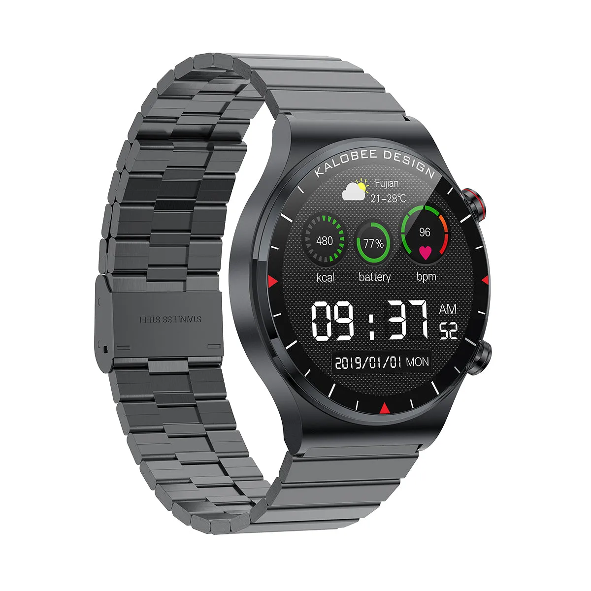 SK8 pro Smartwatch BT Calling SMS Reminder Heart Rate Monitoring Round  Wrist watches Luxury