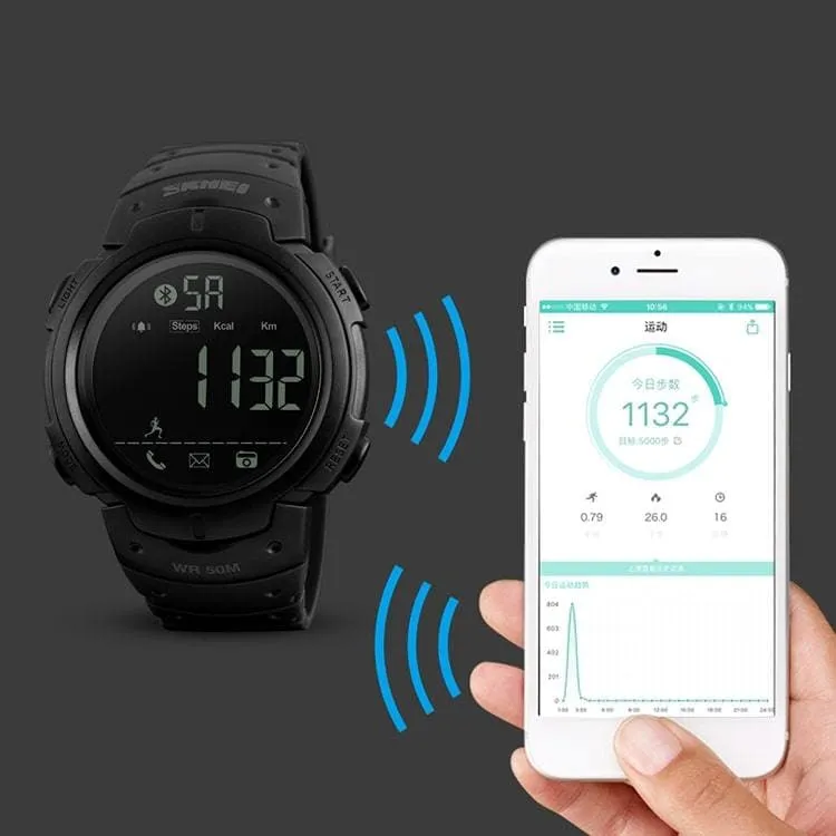 Skmei 1301 Original Bluetooth Calorie Pedometer Smart Watch