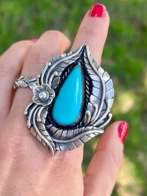 Sleeping Beauty Spring Flower Ring