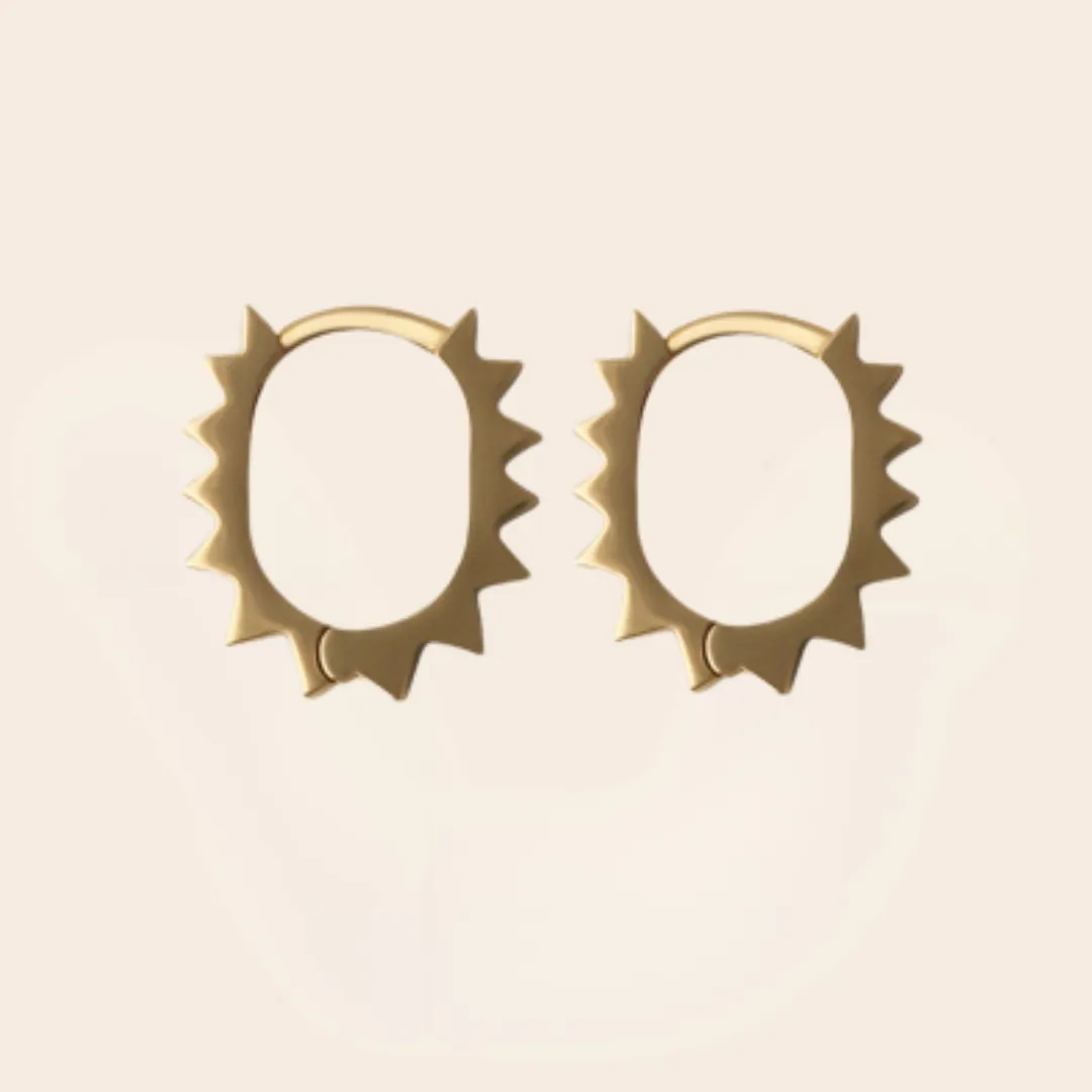 Small Spiked Hoop