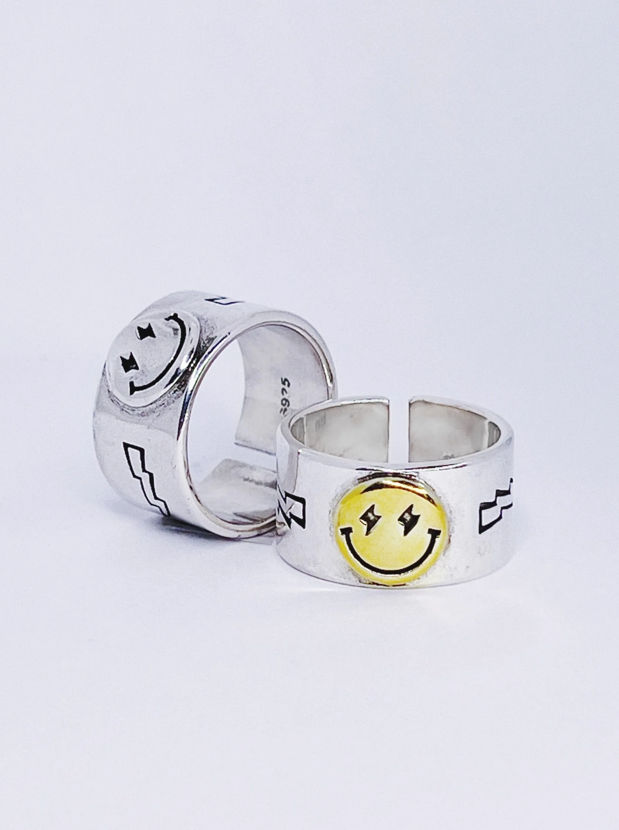 Smiley Face Chunky Ring