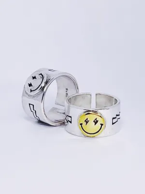 Smiley Face Chunky Ring