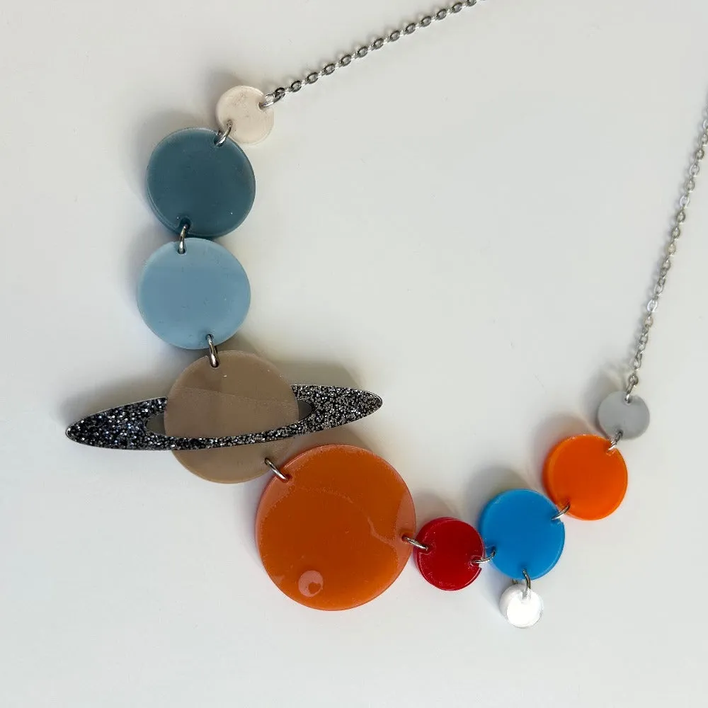 Solar System Planets (plus Pluto!) Statement Necklace