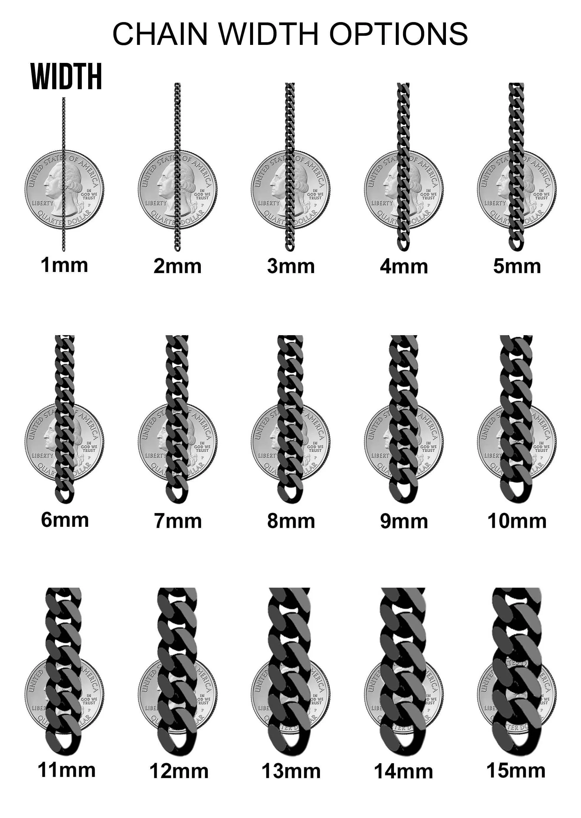 Solid Mens Rope Bracelet 10K/14K White Gold