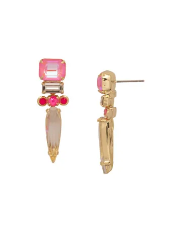 Sorrelli Spiked Drop Earring - Electric Pink