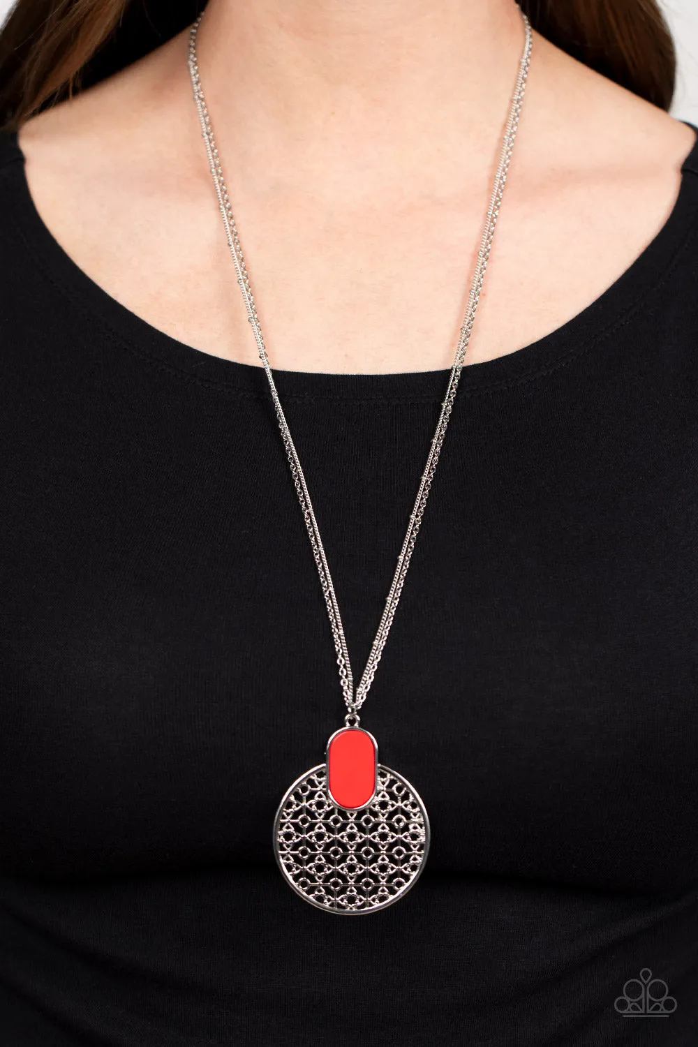 South Beach Beauty - Red Necklace