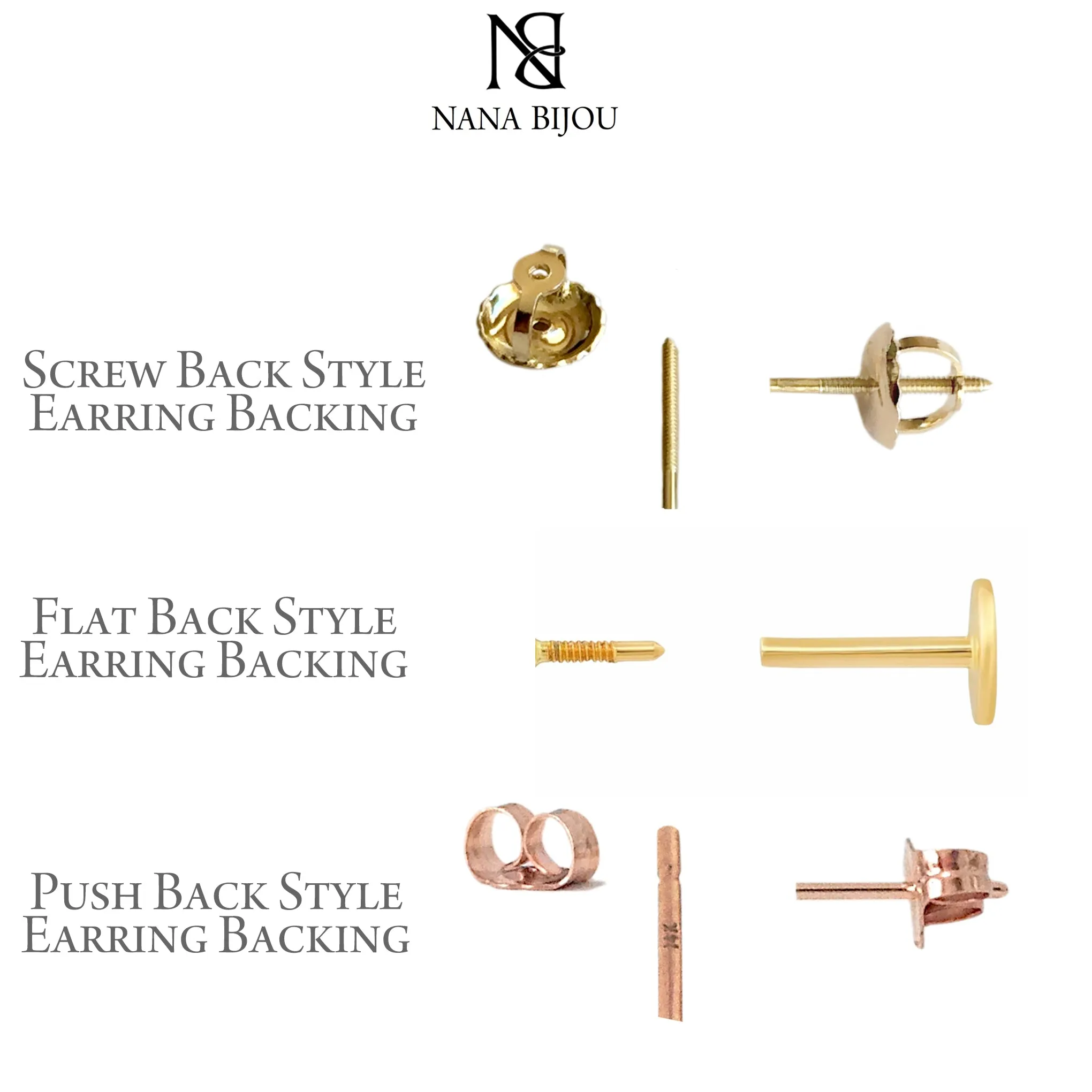 Spike Collection: 14K Gold Pyramid Spike Stud Earrings, Large Size