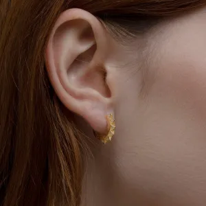 Spike Huggie Earring - 18K Gold Vermeil