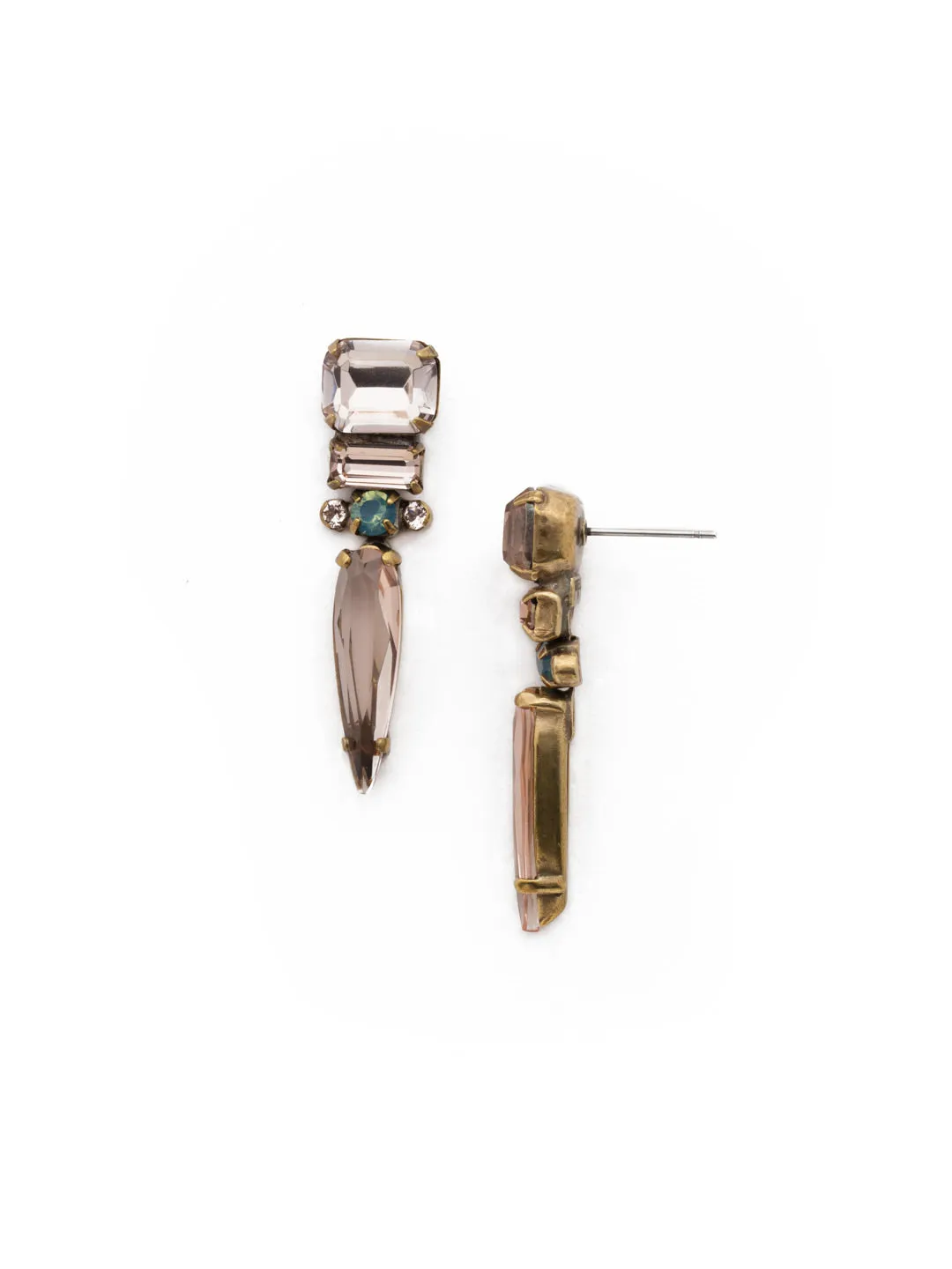 Spiked Drop Earring - EDK68AGAP