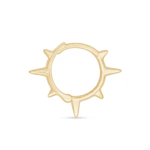 Spiked Huggie Hoop