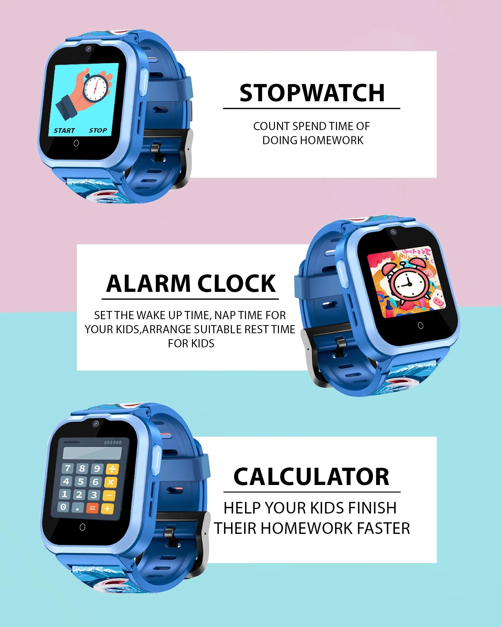Spiky Cyclops 4g Voice Calling Kids Smartwatch