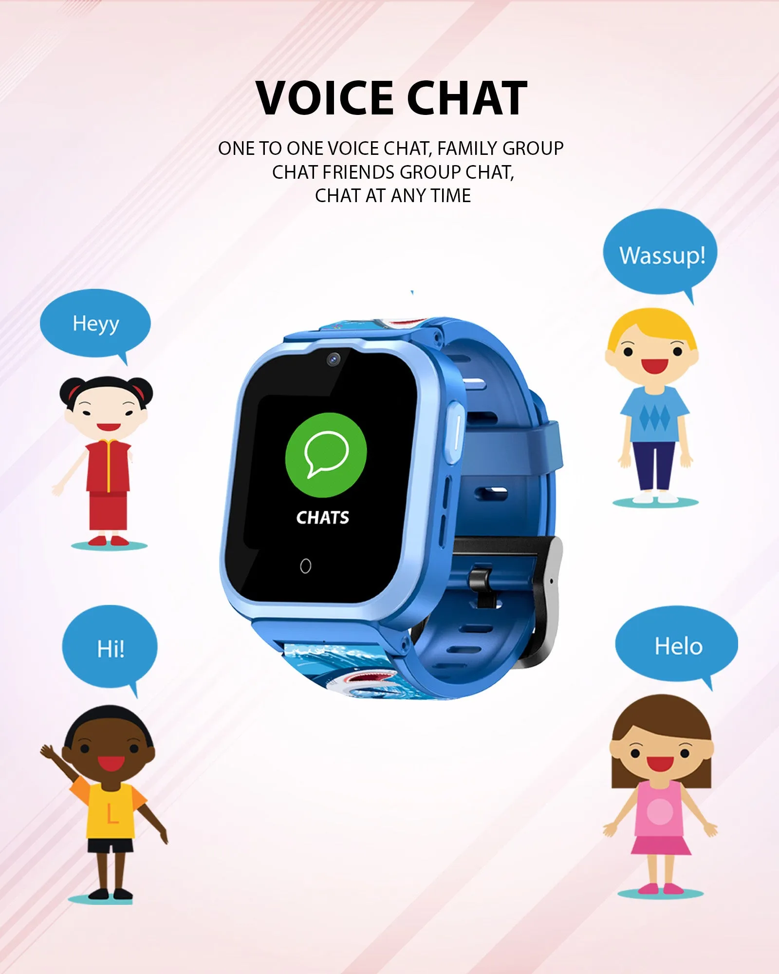 Spiky Cyclops 4g Voice Calling Kids Smartwatch