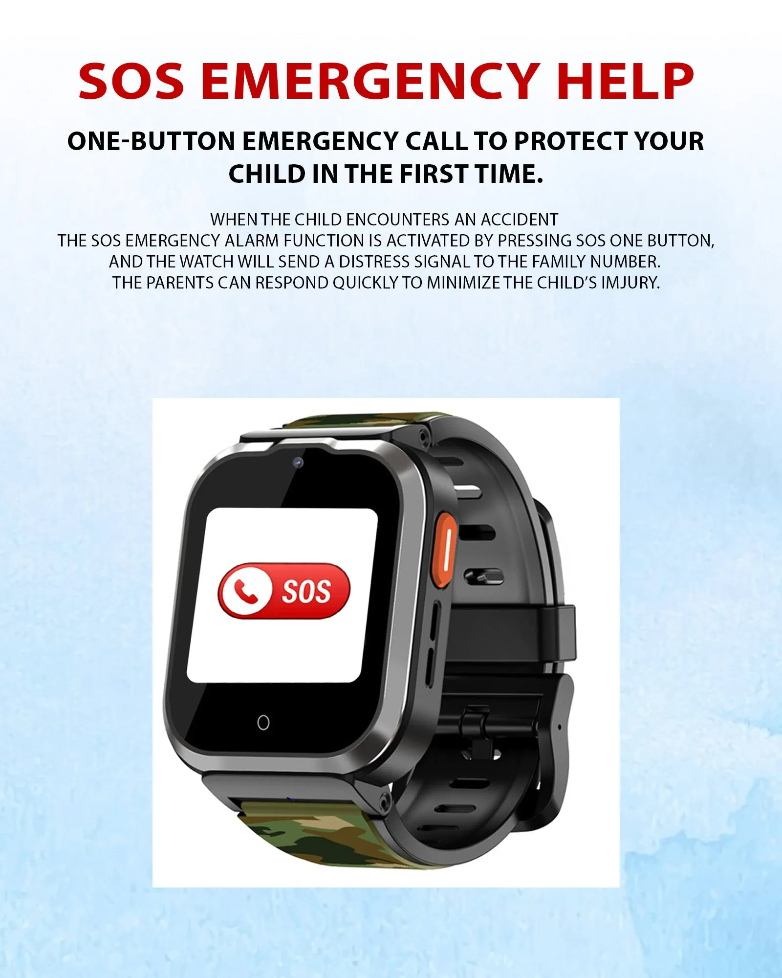 Spiky Cyclops 4g Voice Calling Kids Smartwatch