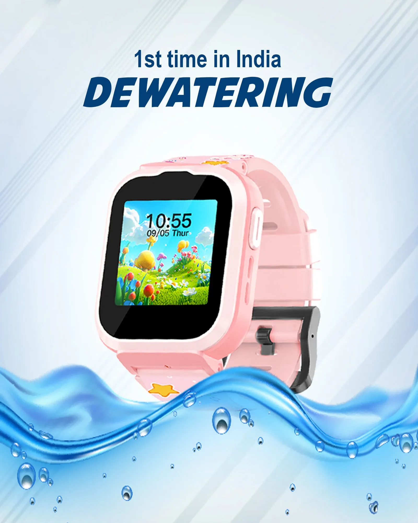 Spiky Cyclops 4g Voice Calling Kids Smartwatch