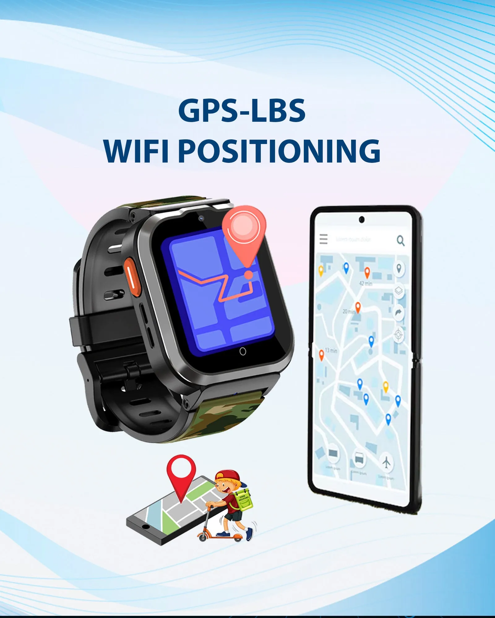 Spiky Cyclops 4g Voice Calling Kids Smartwatch