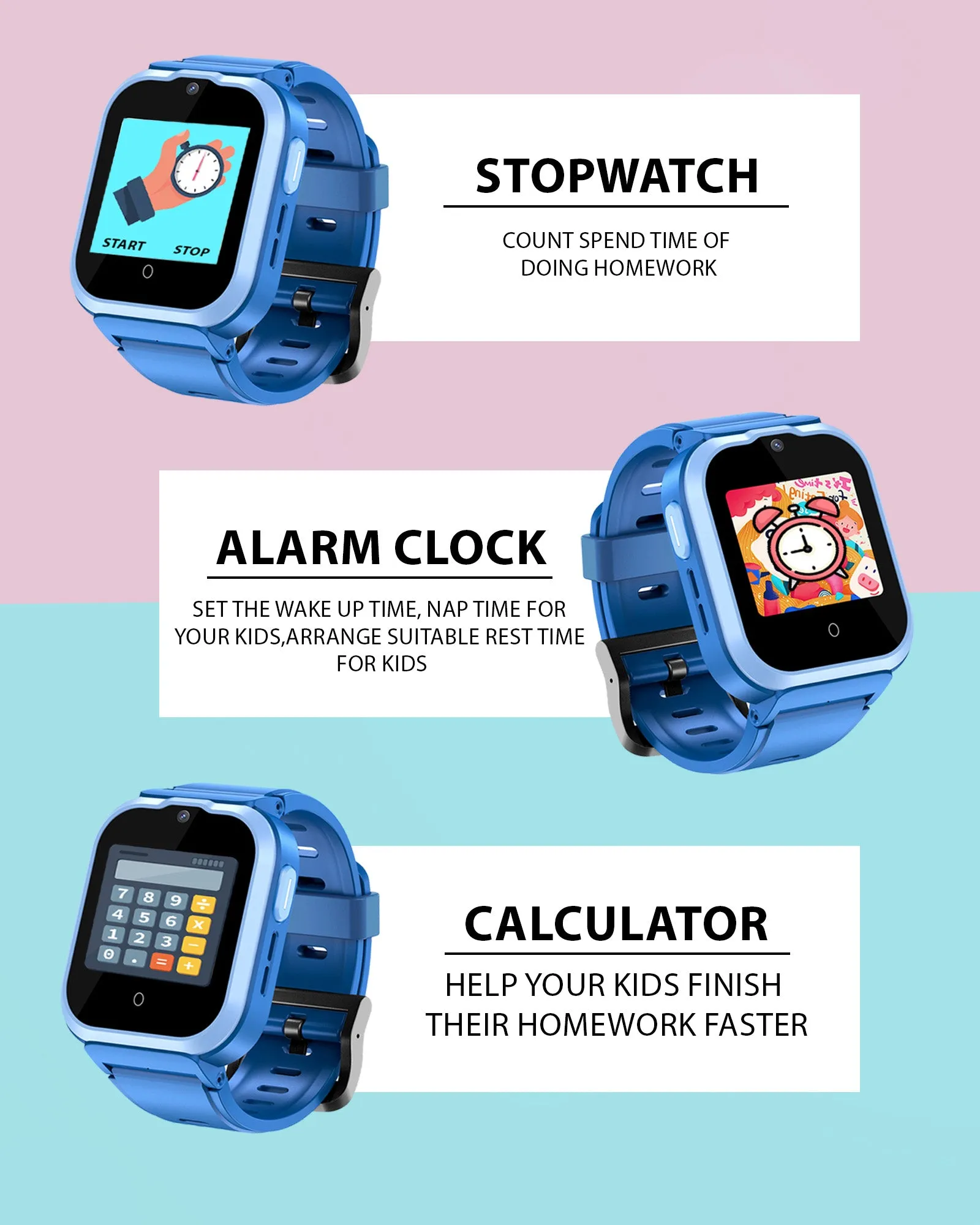 Spiky Cyclops 4g Voice Calling Kids Smartwatch