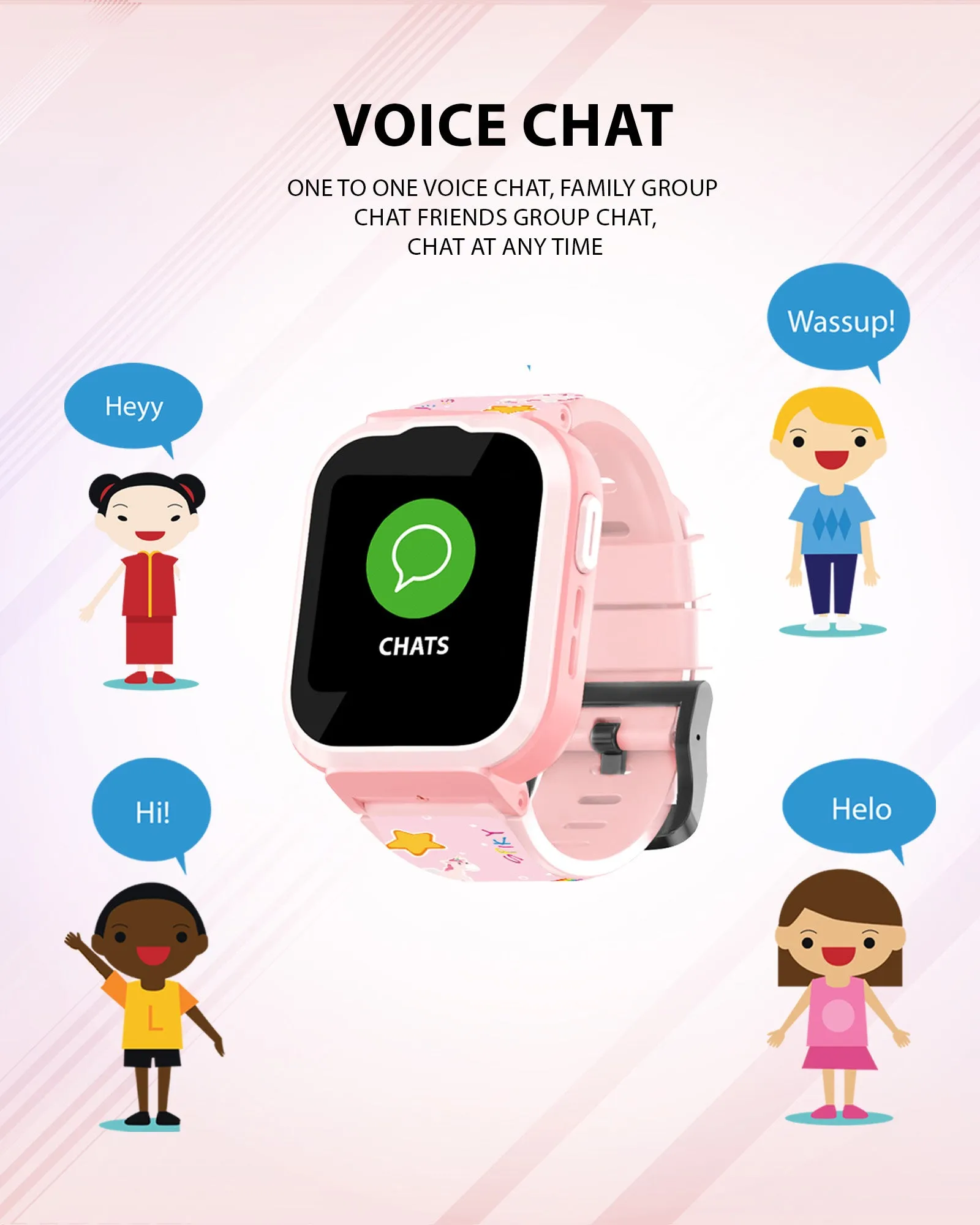 Spiky Cyclops 4g Voice Calling Kids Smartwatch