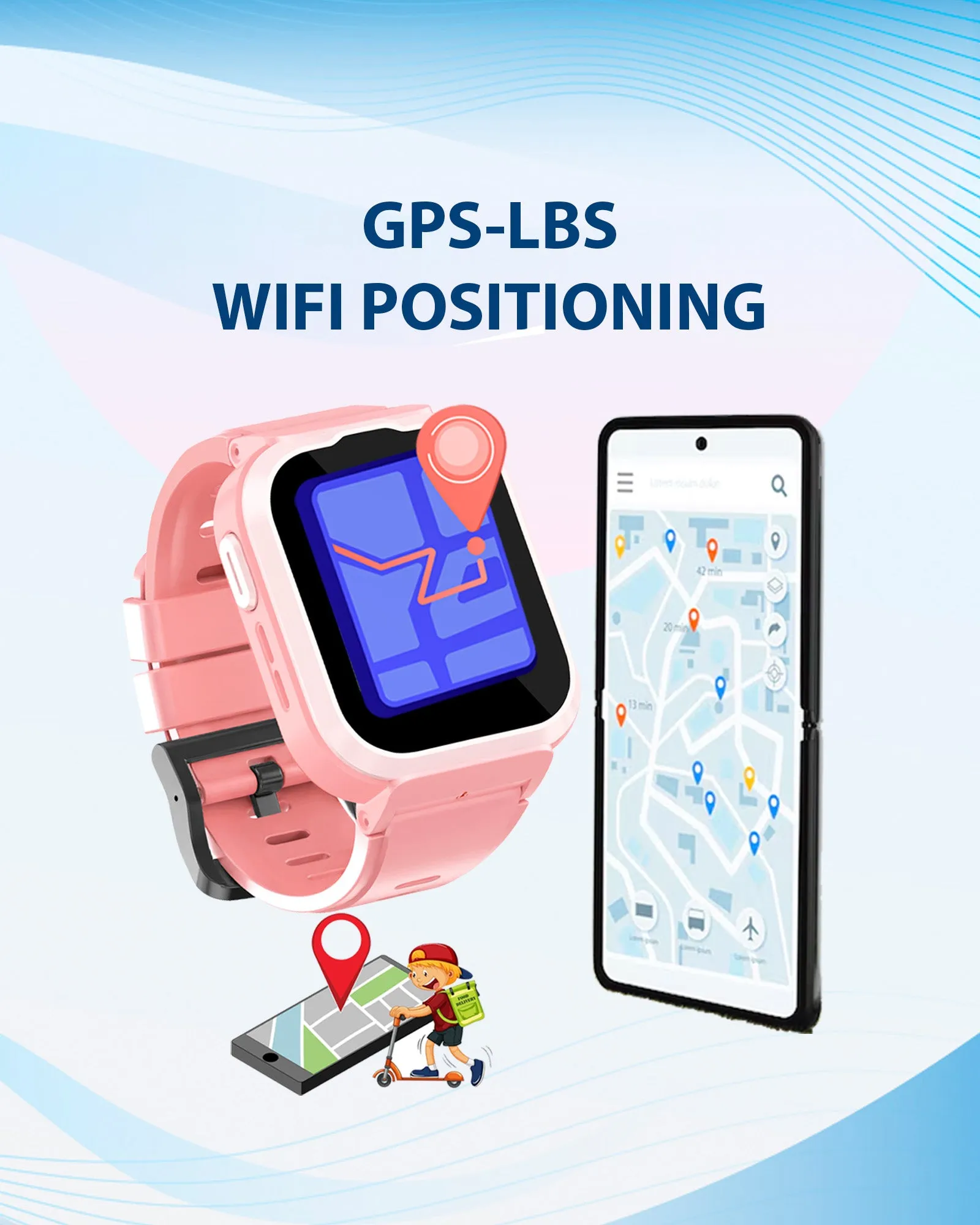 Spiky Cyclops 4g Voice Calling Kids Smartwatch