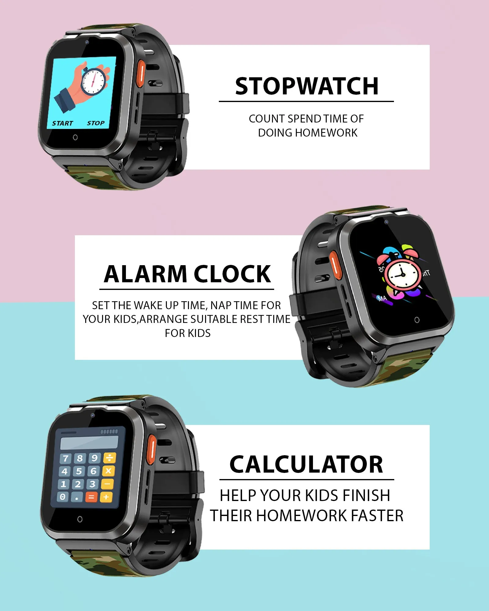 Spiky Cyclops 4g Voice Calling Kids Smartwatch