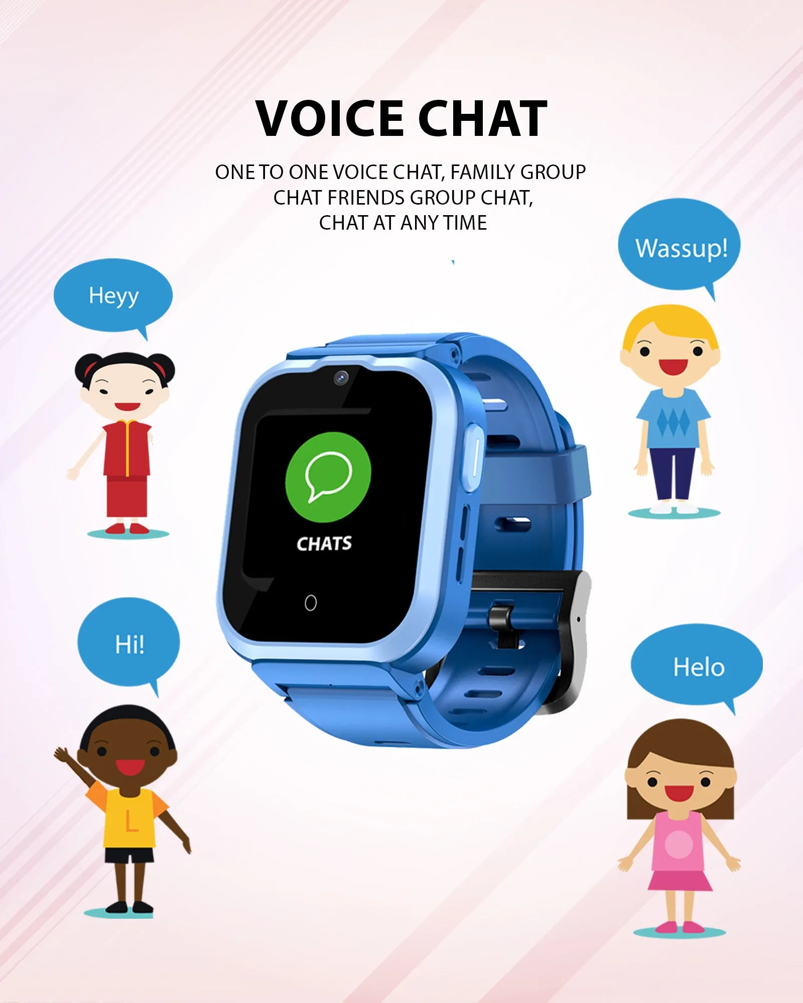 Spiky Cyclops 4g Voice Calling Kids Smartwatch