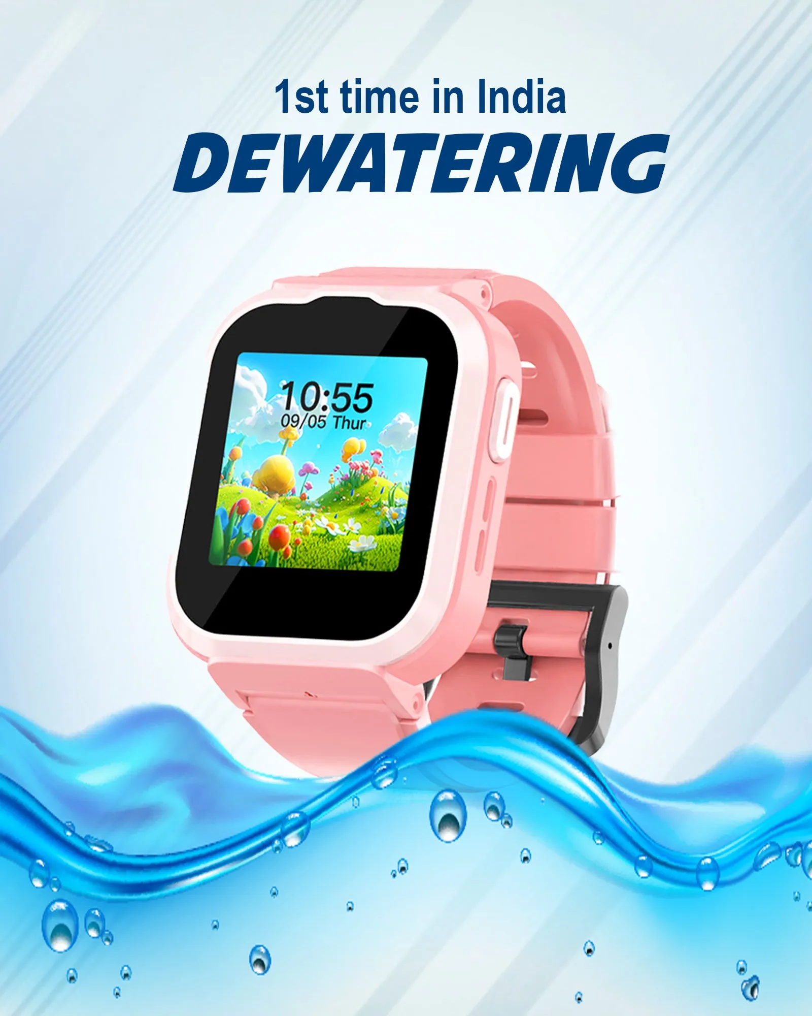 Spiky Cyclops 4g Voice Calling Kids Smartwatch
