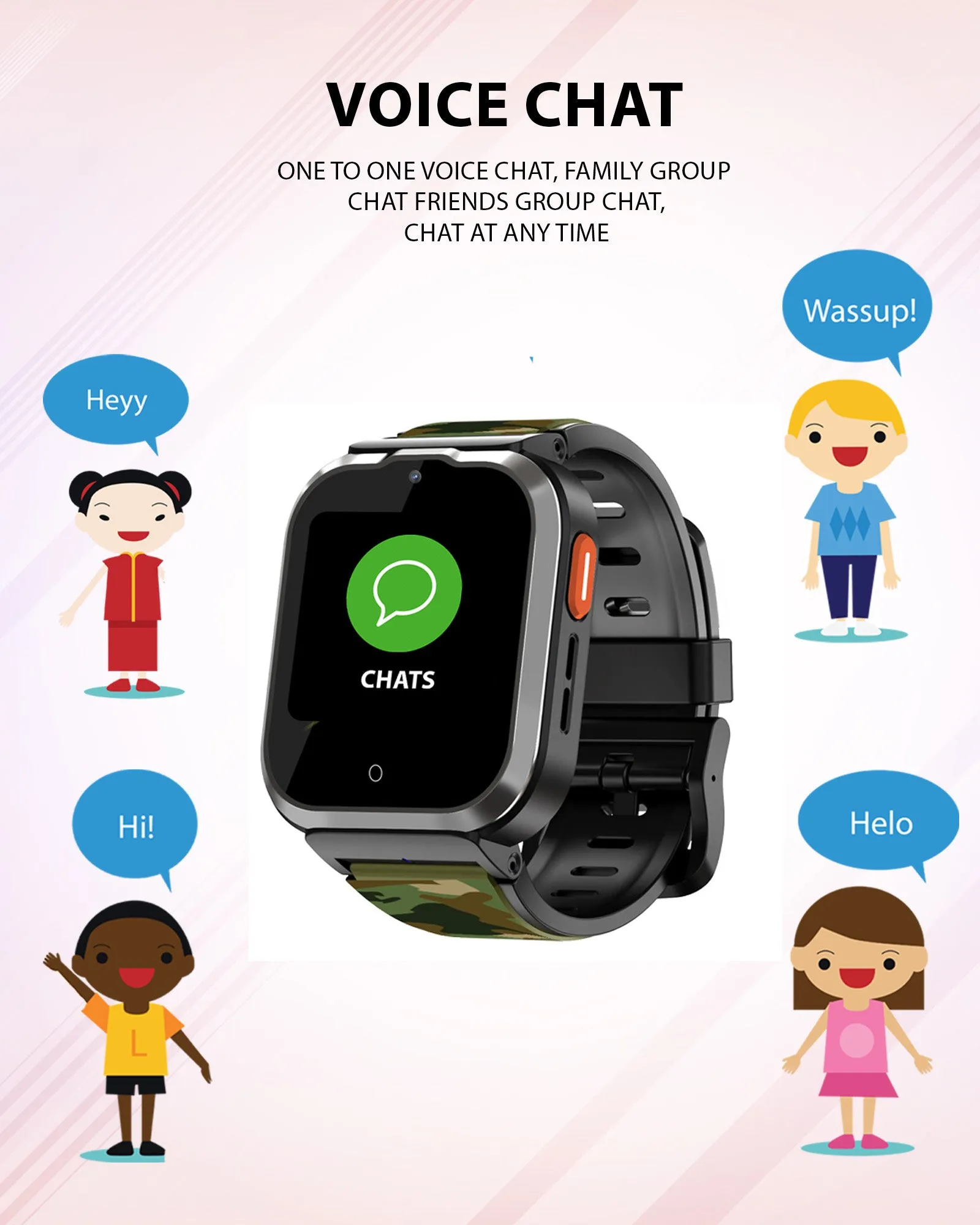 Spiky Cyclops 4g Voice Calling Kids Smartwatch