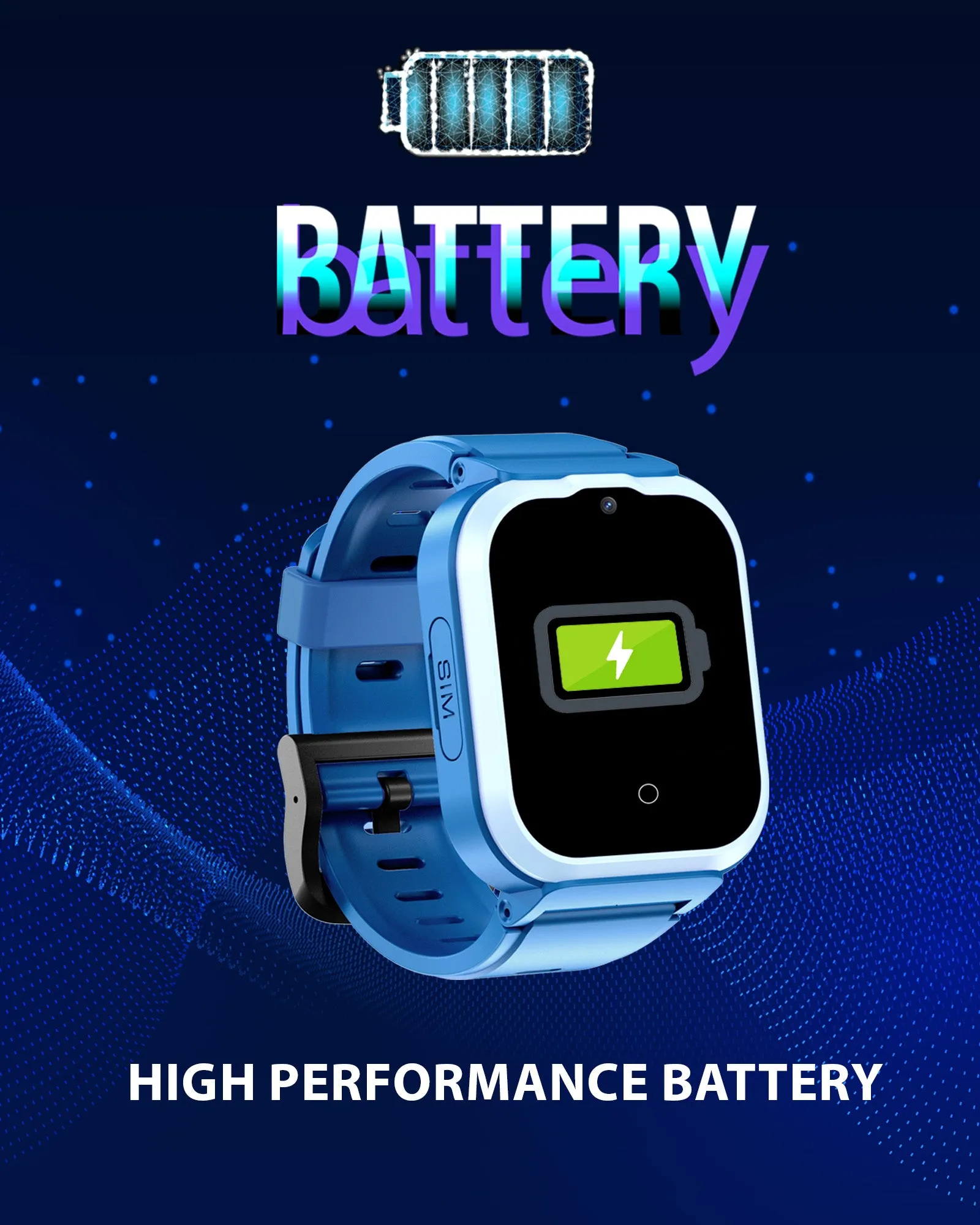 Spiky Cyclops 4g Voice Calling Kids Smartwatch