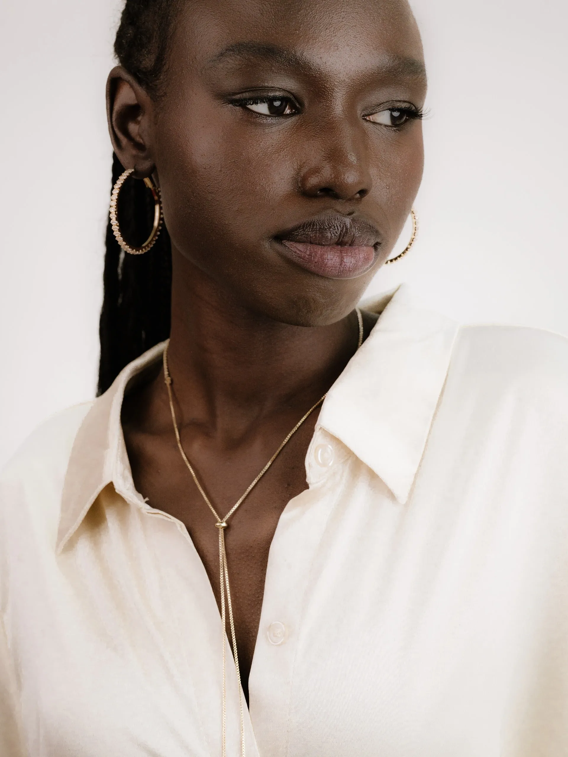 Spotlight Crystal Hoop Earrings