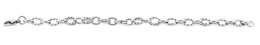 Stainelss Steel Thin Twisted Cable Chain Link Bracelet