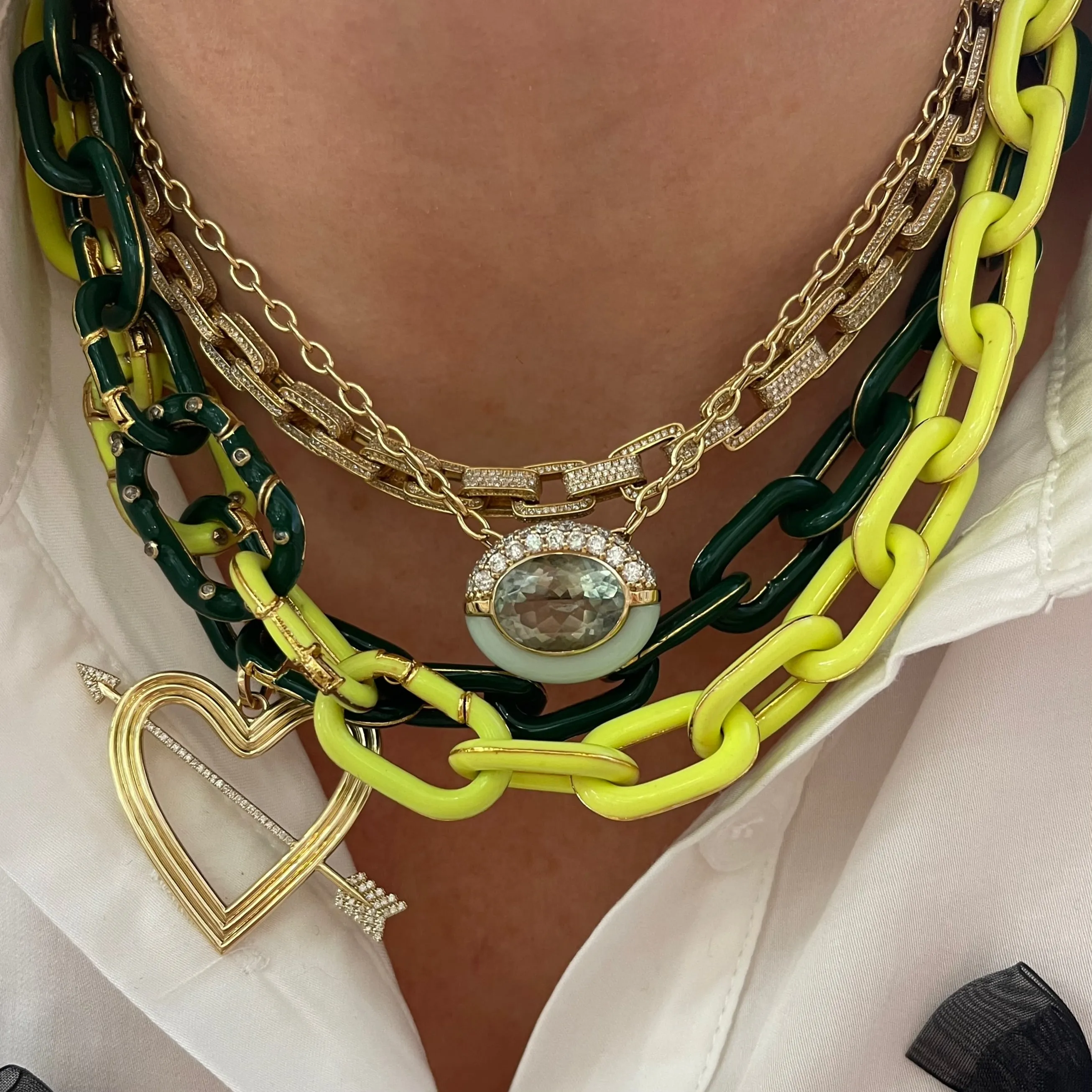 Sugar & Spice Gemstone Statement Pendant Necklace