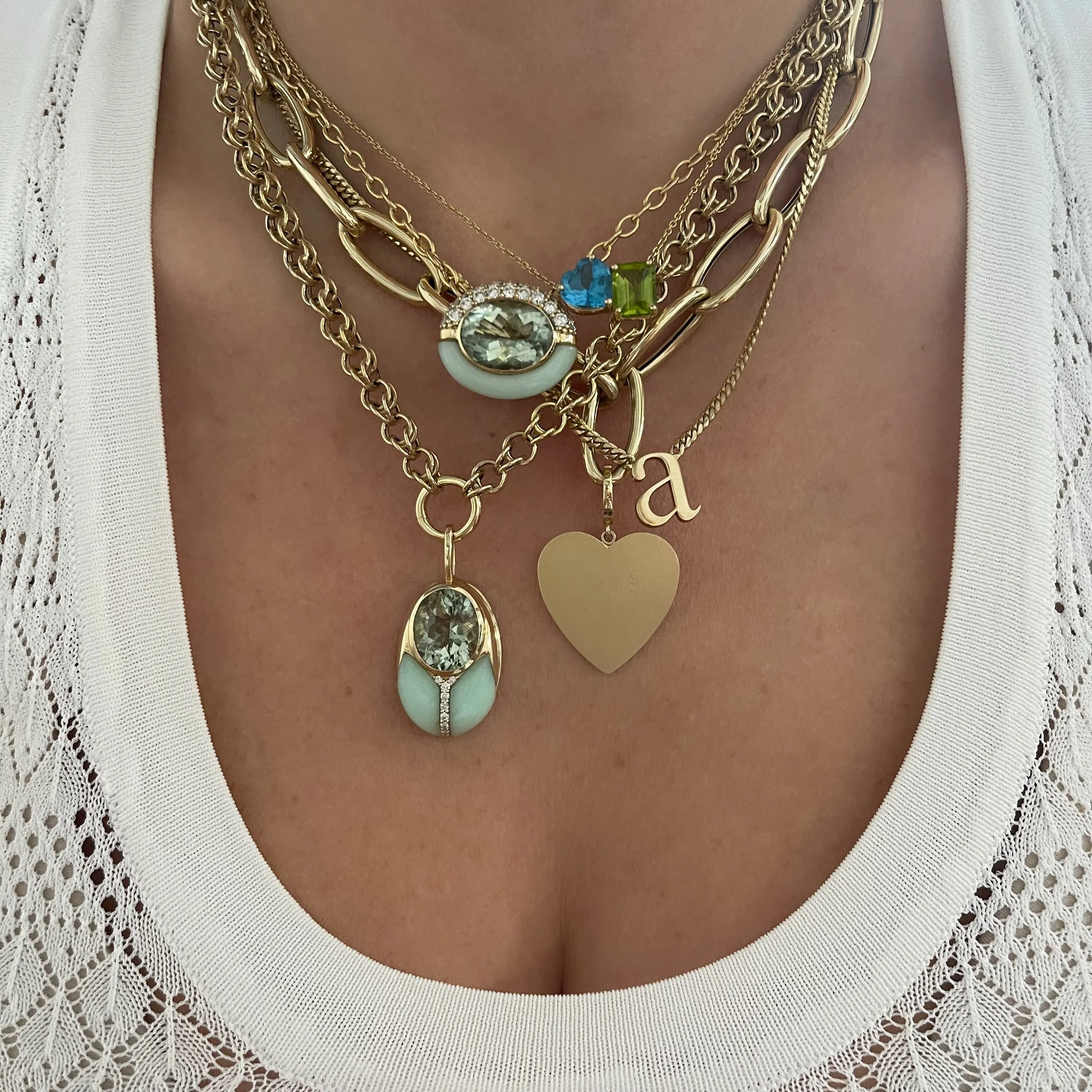 Sugar & Spice Gemstone Statement Pendant Necklace