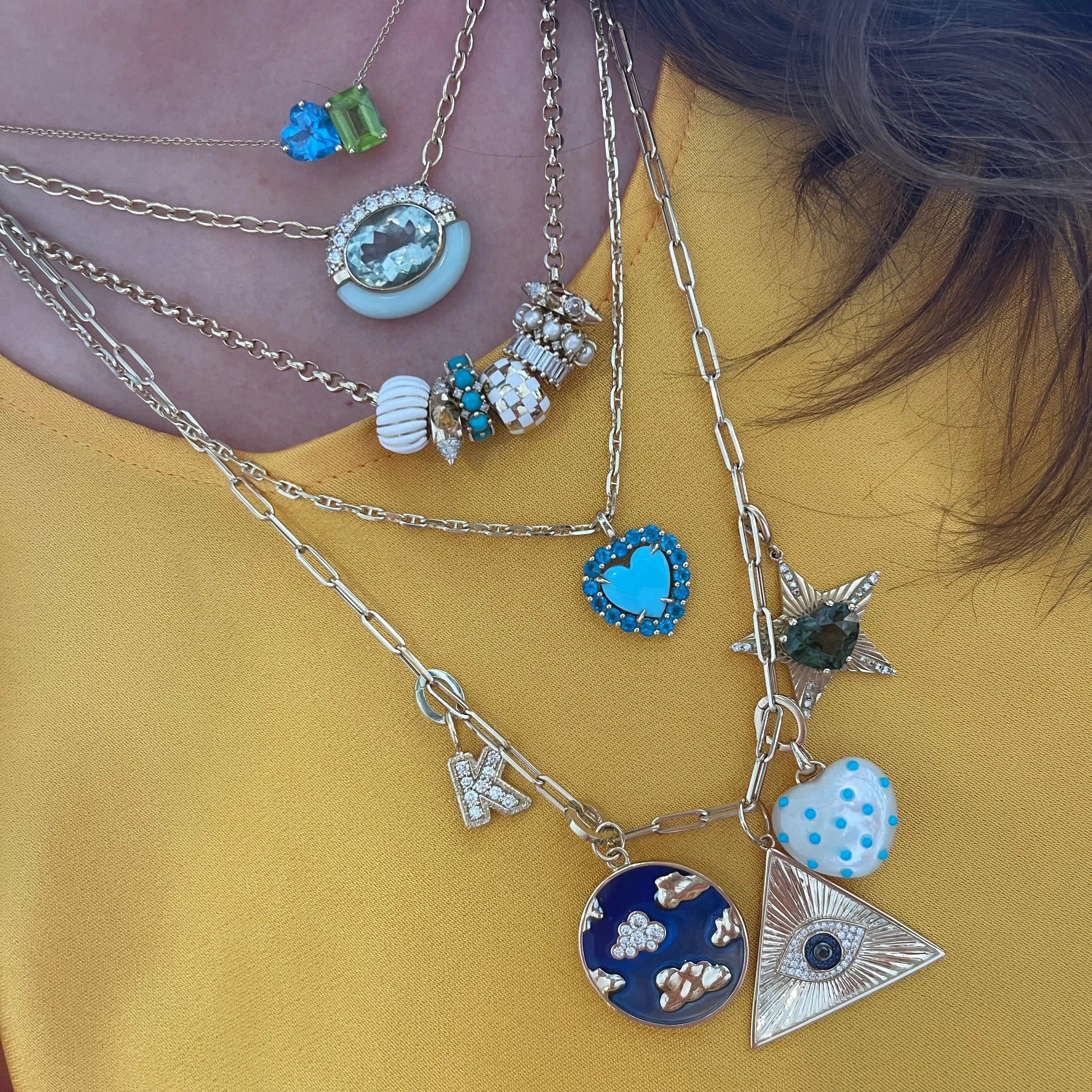 Sugar & Spice Gemstone Statement Pendant Necklace