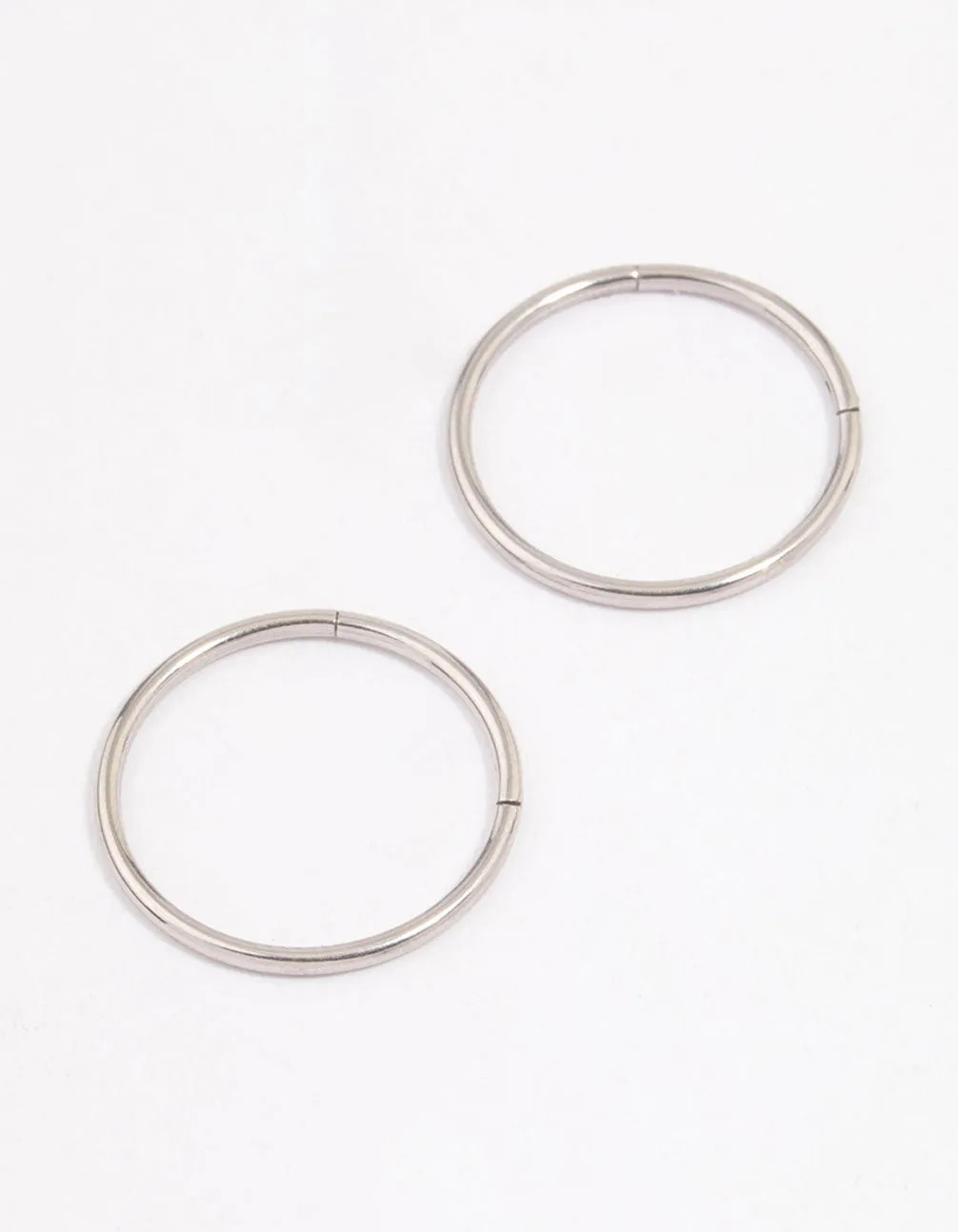Surgical Steel Sleeper Hoop Earrings 16mm