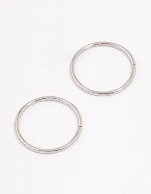Surgical Steel Sleeper Hoop Earrings 16mm