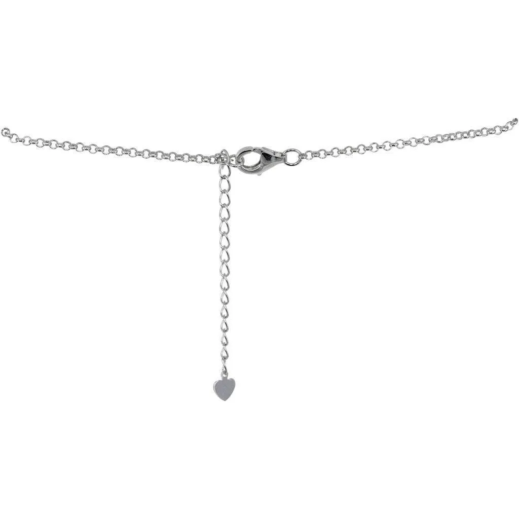 Swarovski Crystal Statement Necklace in Sterling Silver