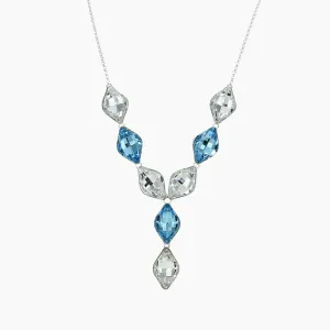 Swarovski Crystal Statement Necklace in Sterling Silver